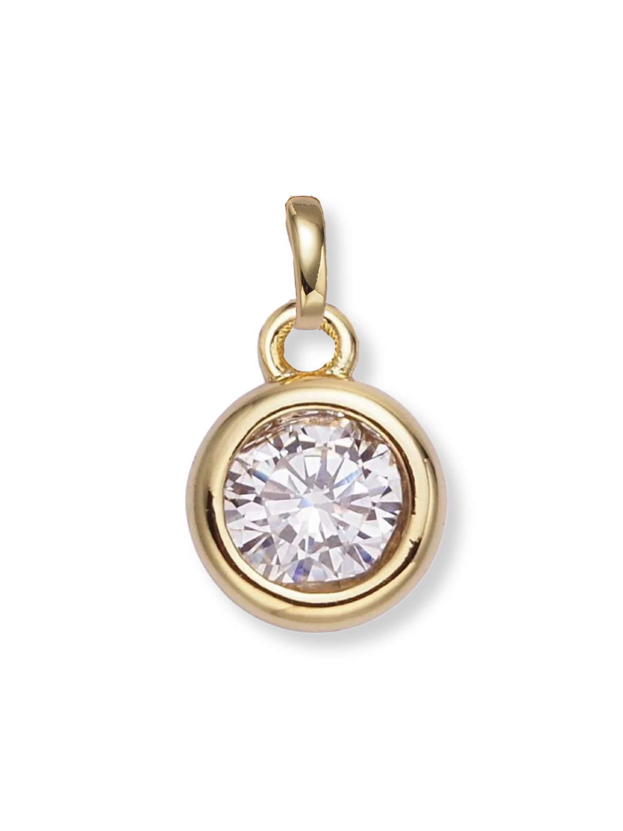 Bezel Birthstone Clip Charm