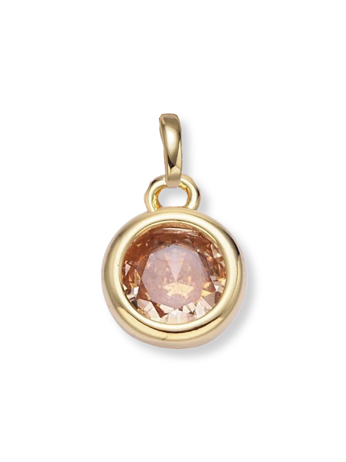 Bezel Birthstone Clip Charm
