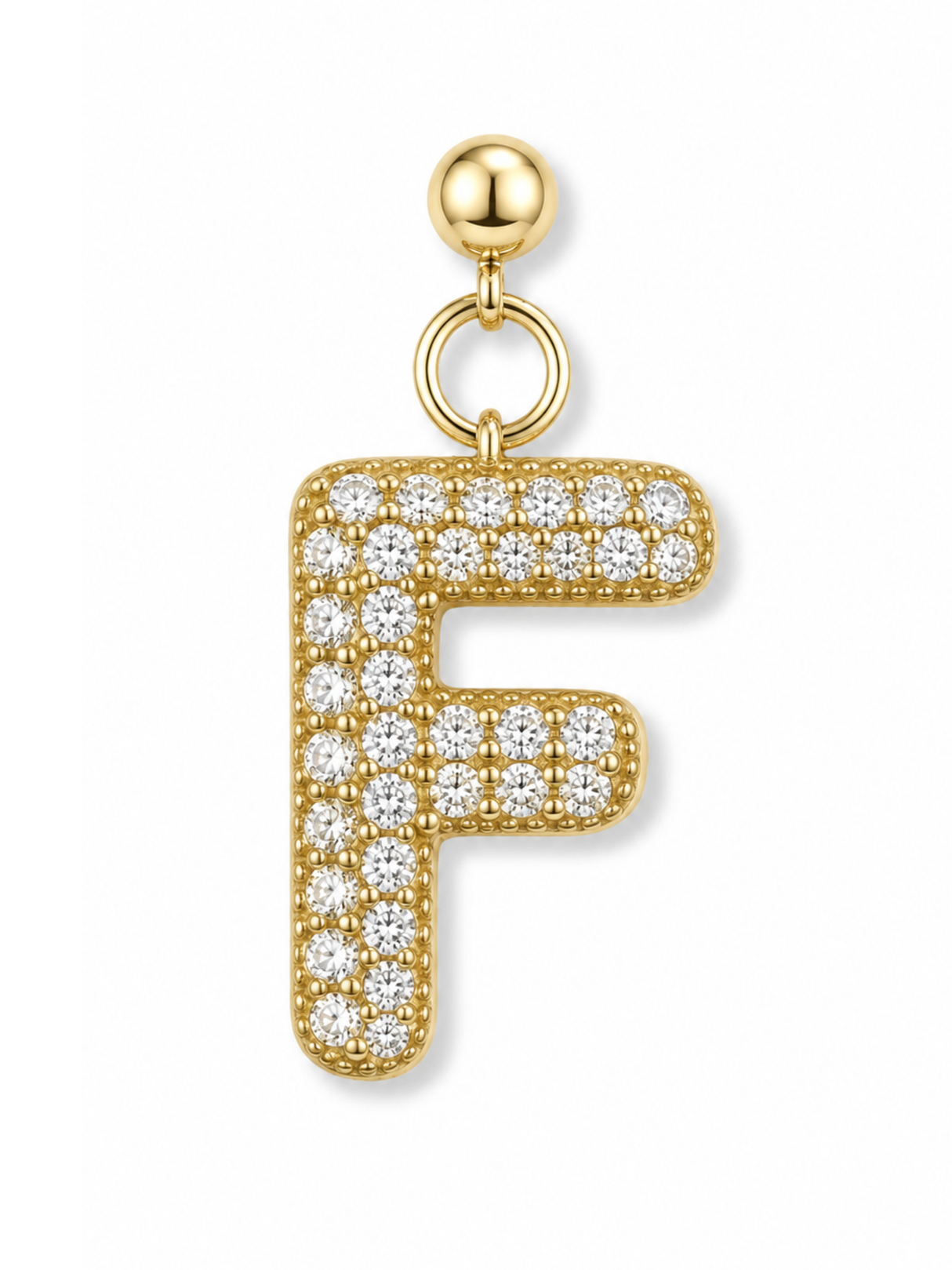 Bubble Letter Grip Charm