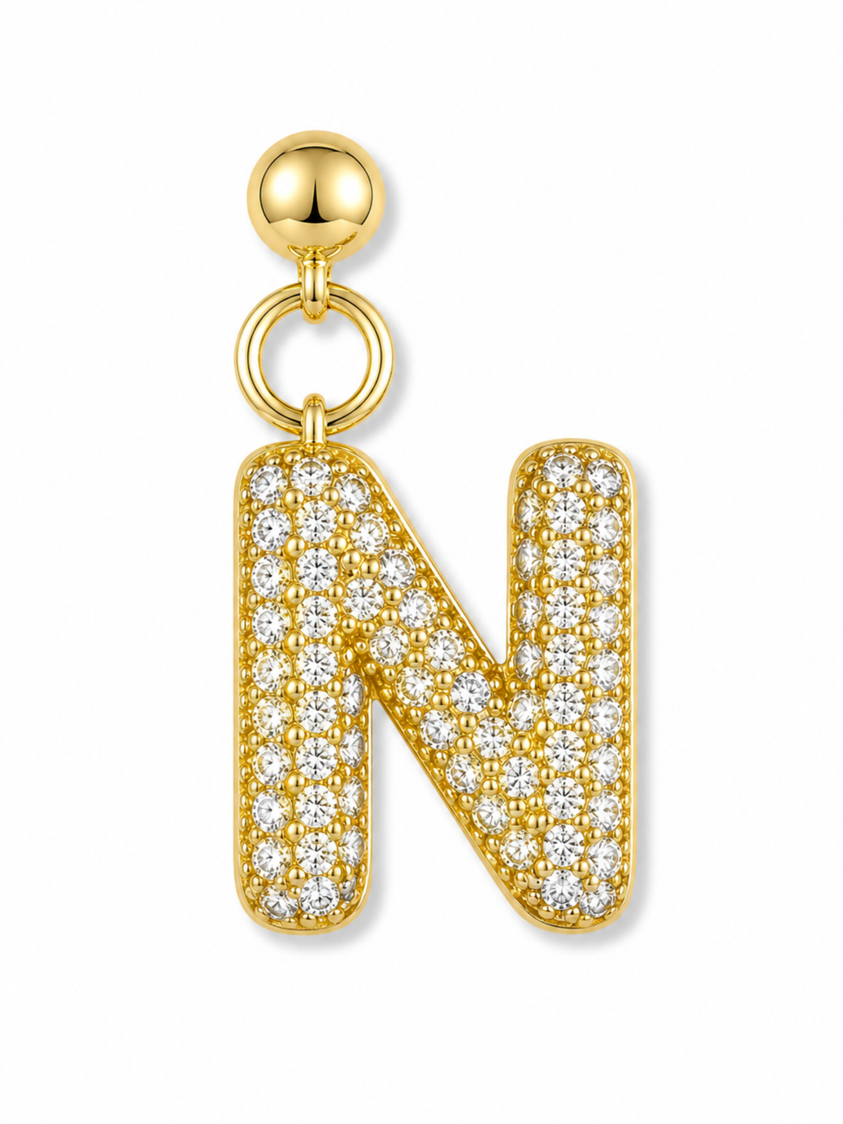 Bubble Letter Grip Charm