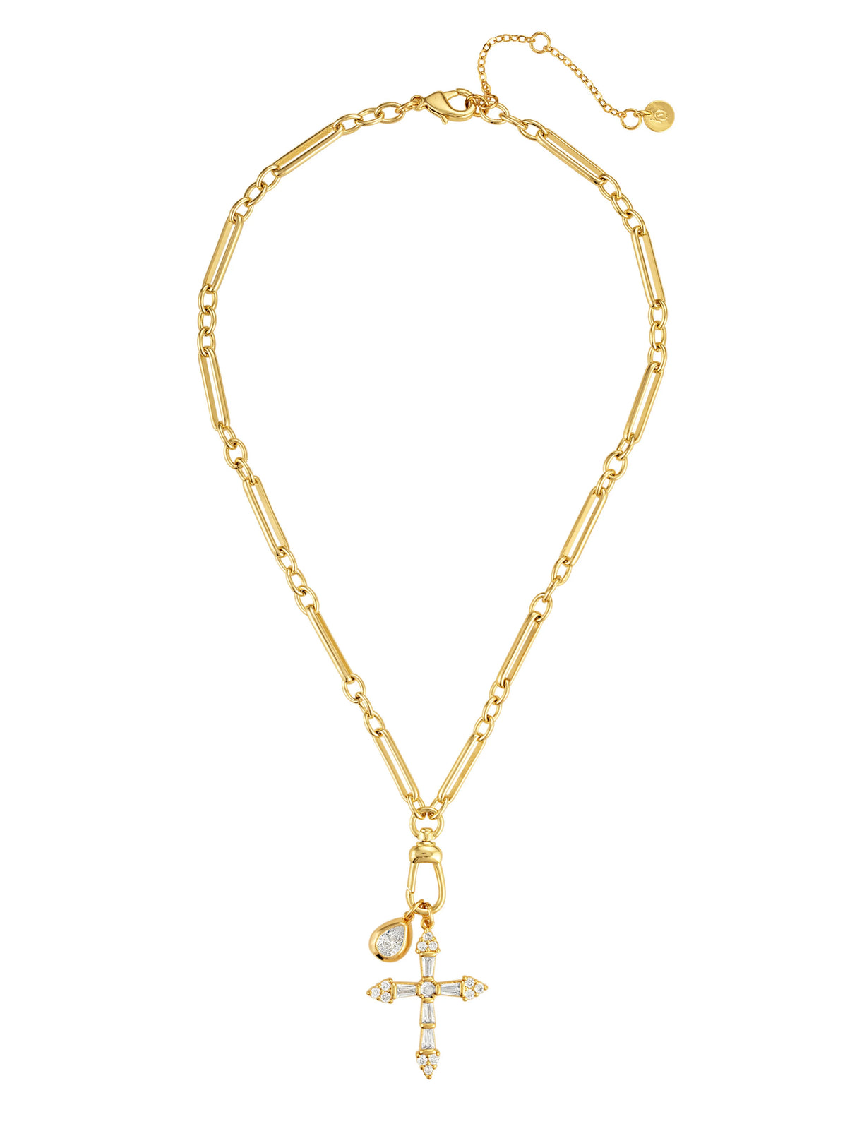 Campbell Cross Double Pendant Necklace