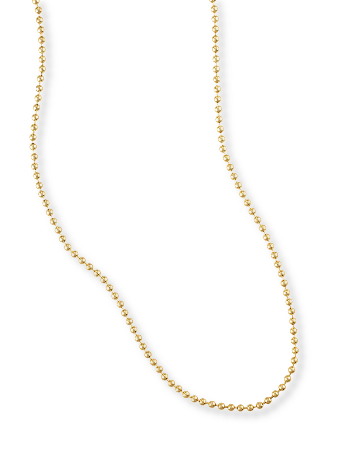 The Kinsey Designs Archives Charm Necklace Ball Chain is displayed on a white background.
