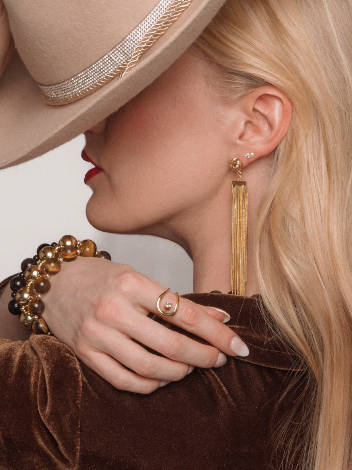 Collette Fringe Drop Earring