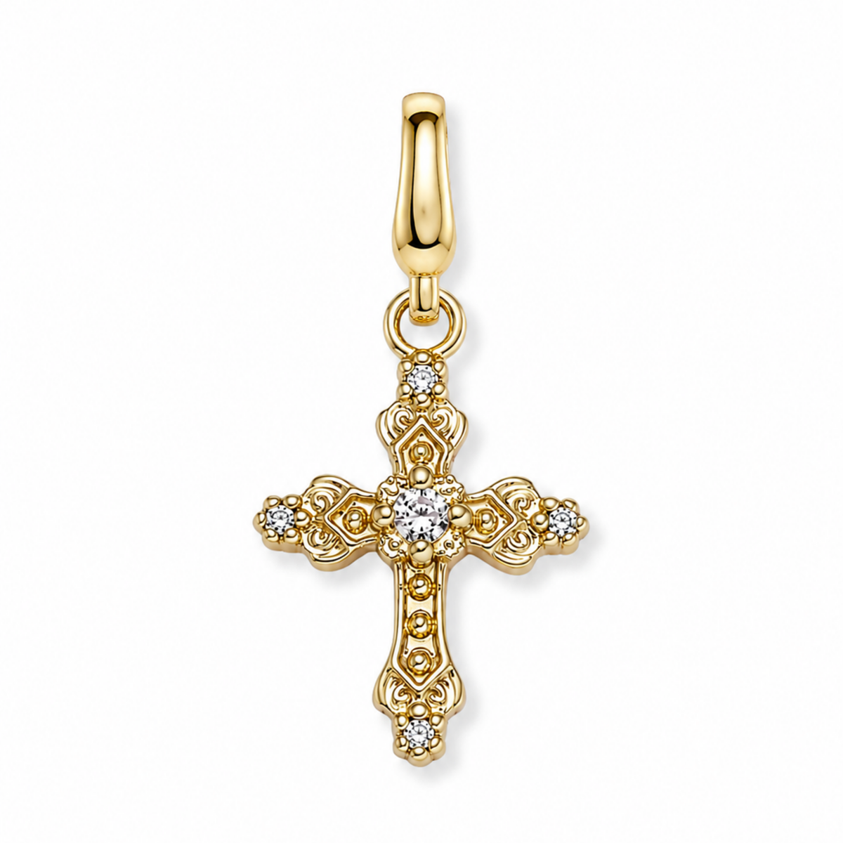 Gilded Cross Clip Charm – Kinsey Designs