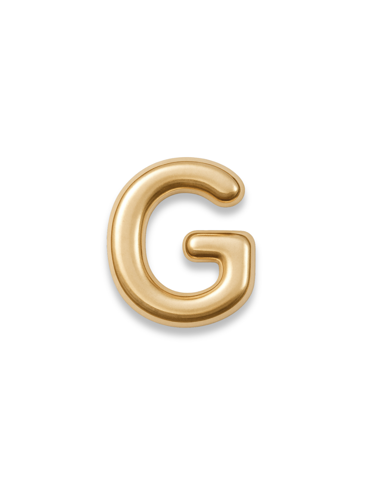 Gold Letter Slide Charms Letter G