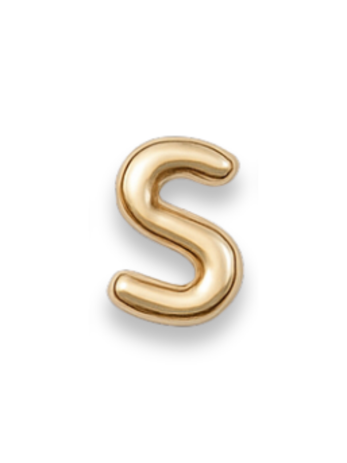 Gold Letter Slide Charms Letter S