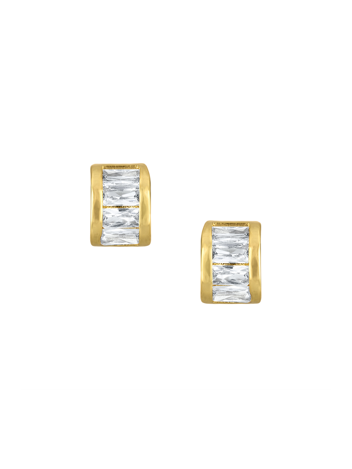 Hyacinth Baguette Stud Earring