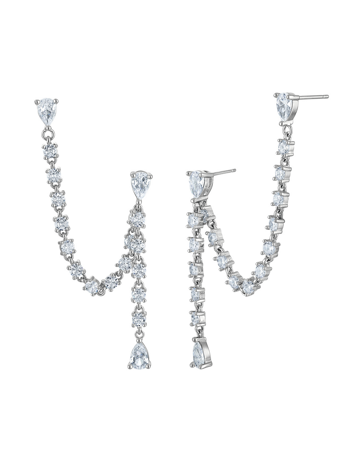 Hollis Double Earring Silver