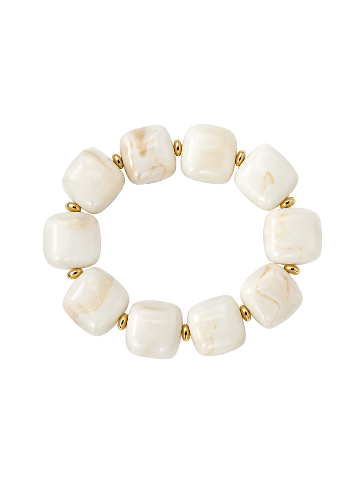 Lainey Gemstone Stretch Bracelet Sand