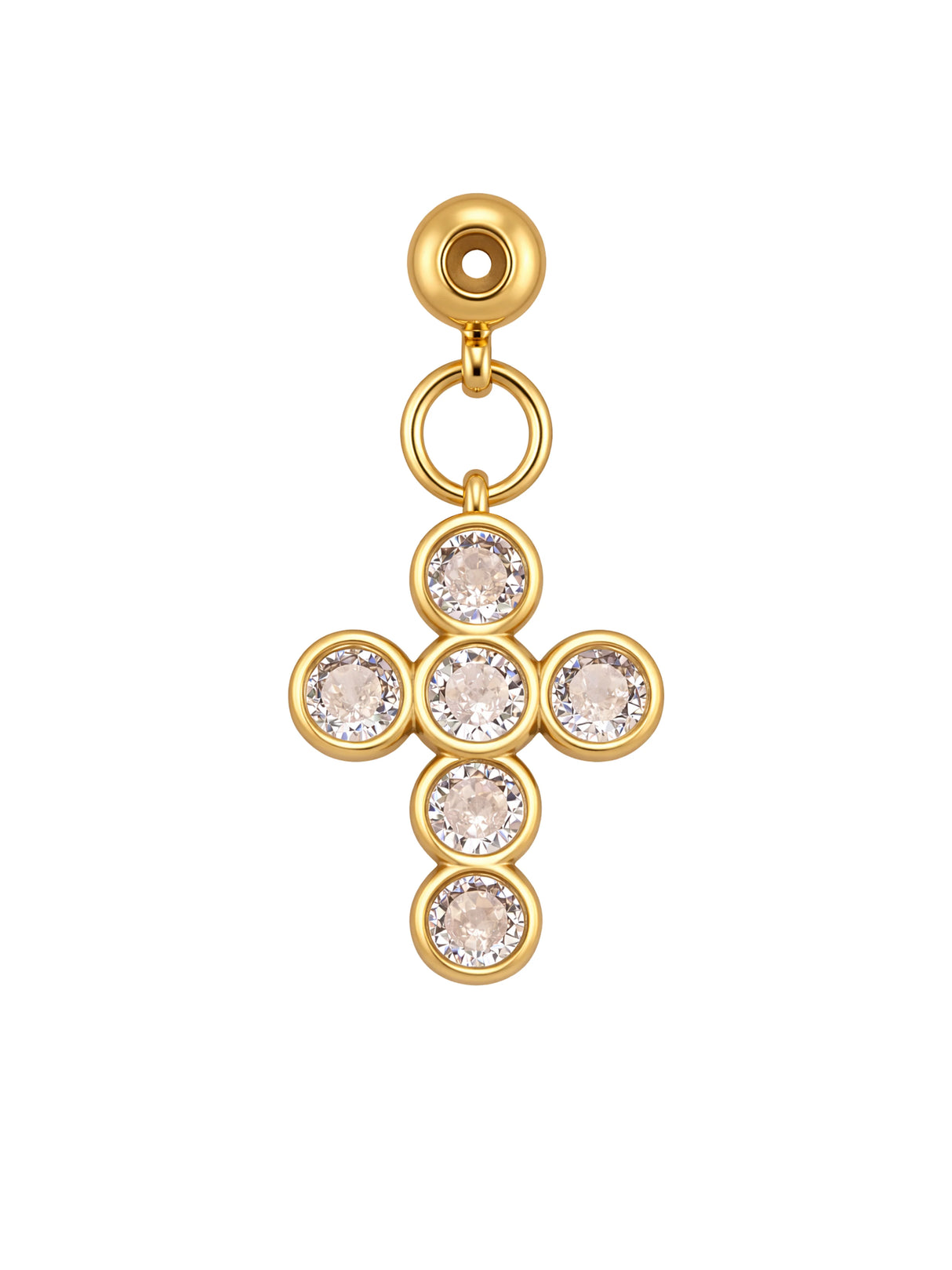 Lux Circle Cross Grip Charm