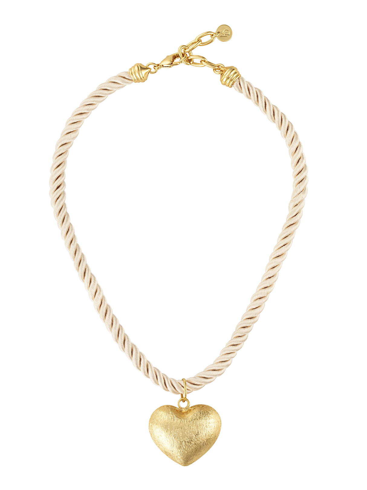 Mesa Heart Pendant Rope Necklace