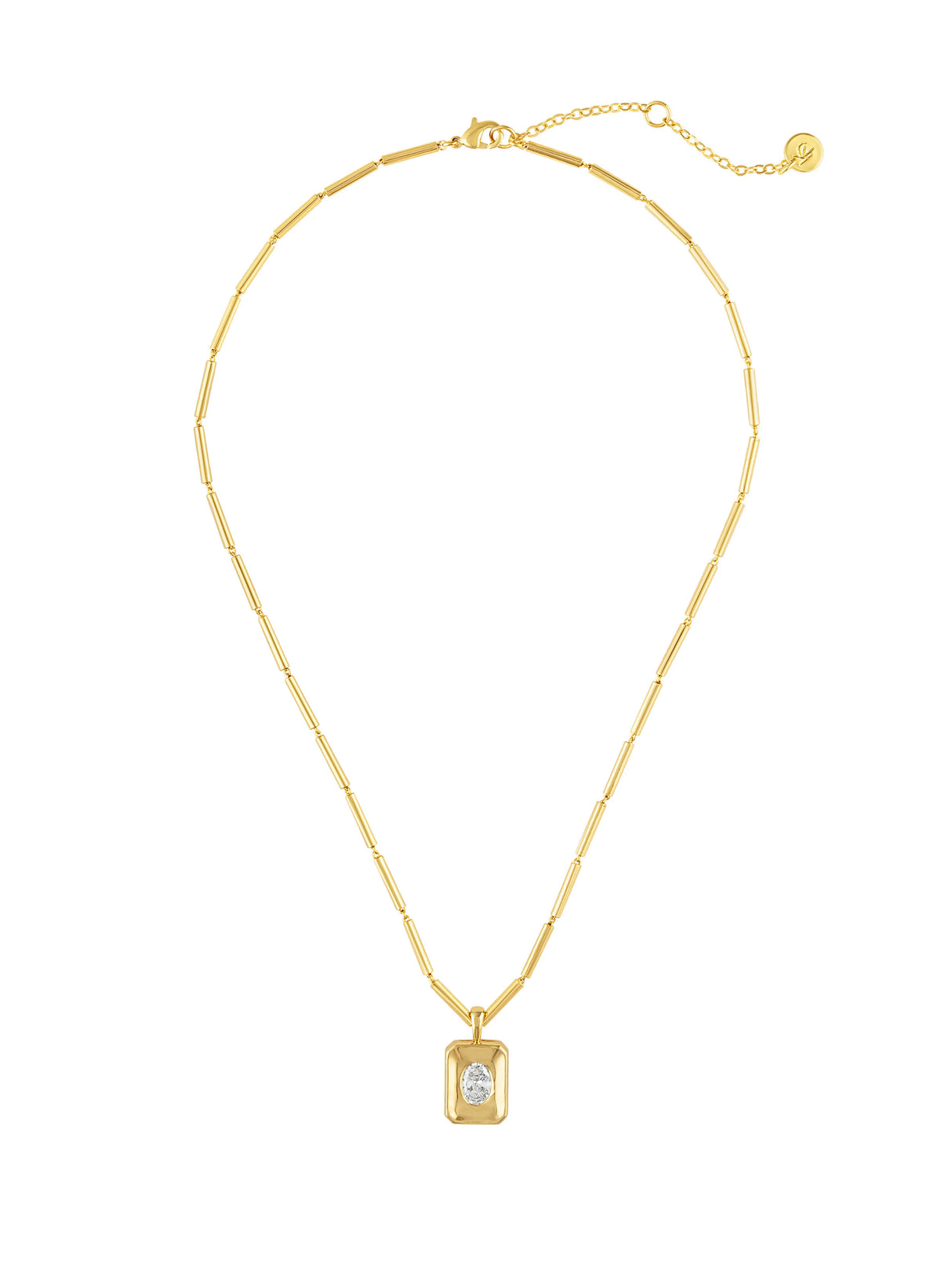 Meghan Bezel Pendant Necklace