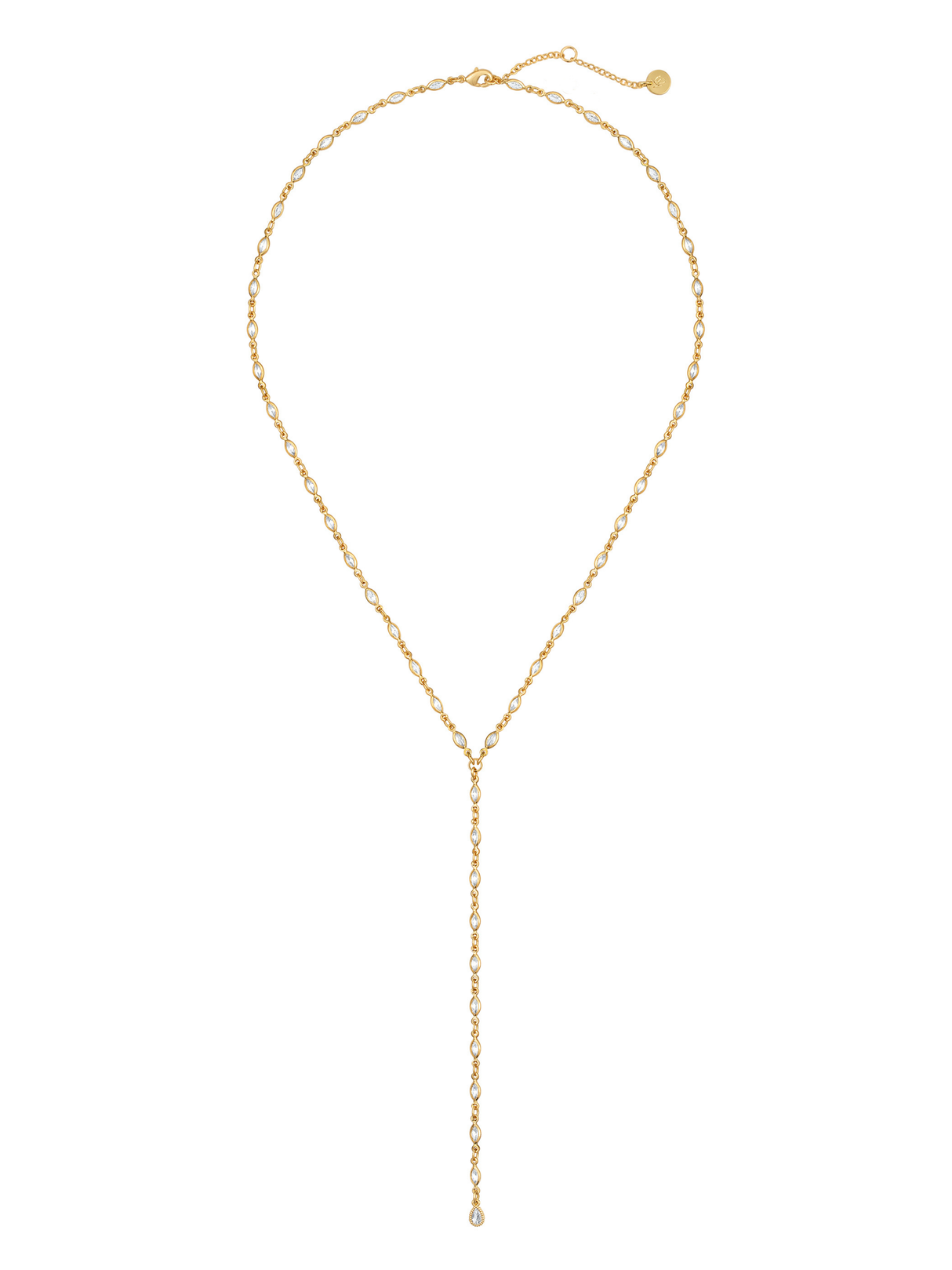 Portia Marquise Lariat Necklace