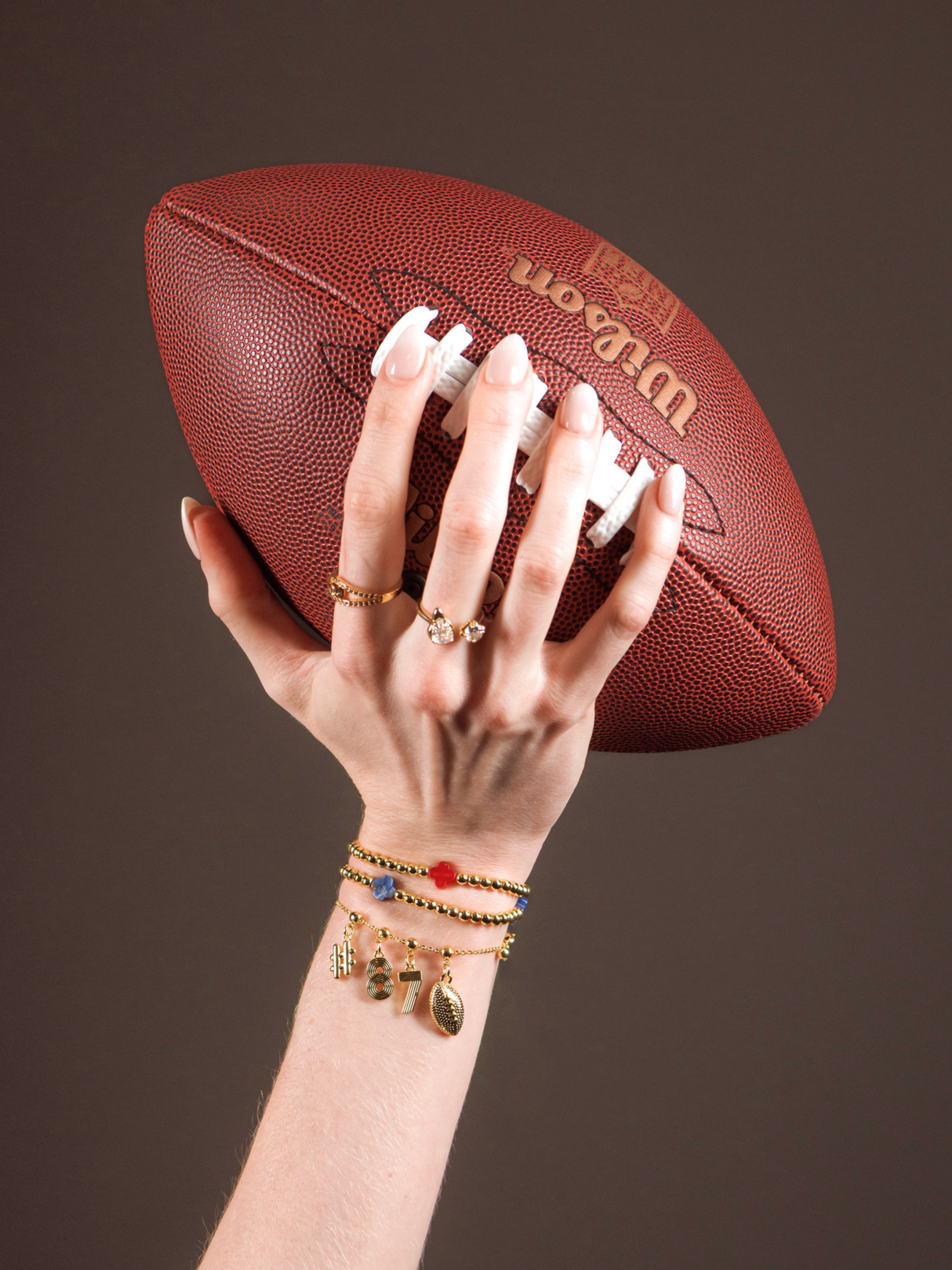 Quatrefoil Stretch Bracelet 4mm Lapis