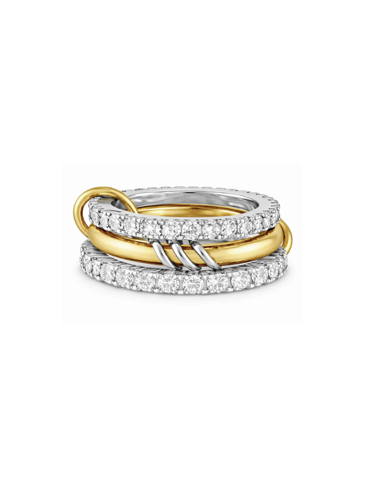 Raleigh Mixed Metal Interlock Ring