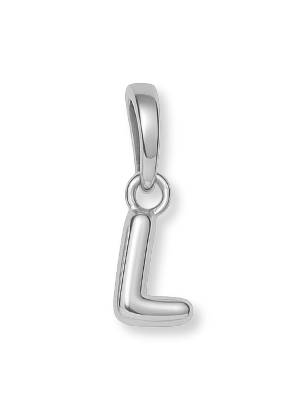 Silver Bubble Initial Clip Charm