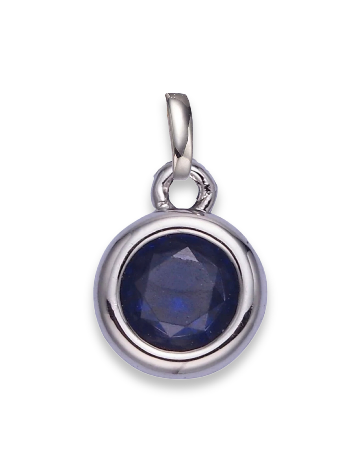 Silver Bezel Birthstone Clip Charm