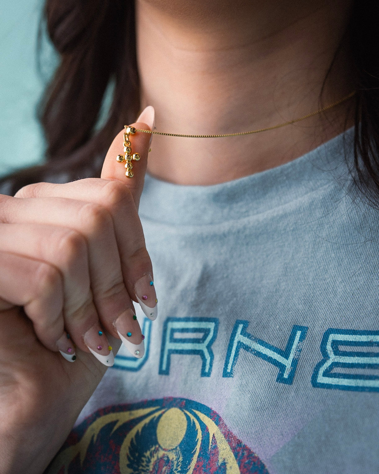 Bubble Cross Grip Charm