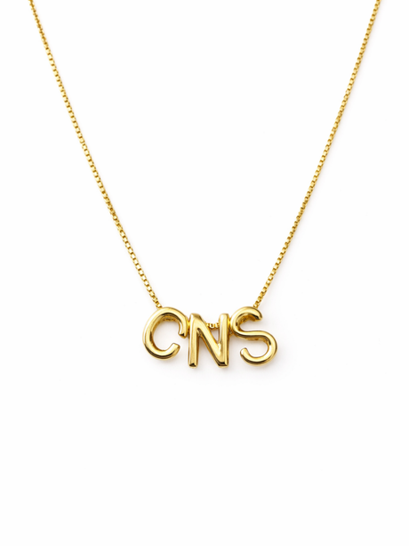 Nurse Gold Letter Slide Necklace