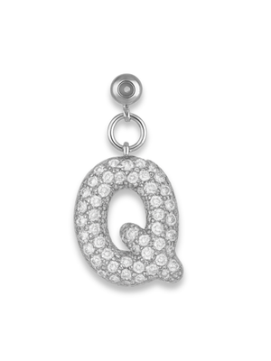Silver Bubble Letter Grip Charm