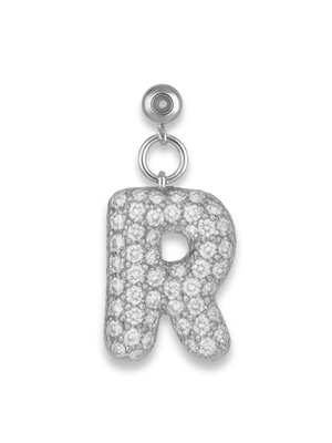 Silver Bubble Letter Grip Charm