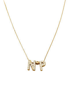 Nurse Lux Letter Slide Necklace