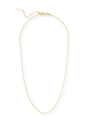 The Kinsey Designs Charm Necklace Box Chain features a delicate gold-filled chain with a small clasp, displayed in an oval on a white background—ideal for layering or pairing with your favorite pendant.