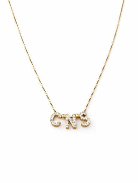 Nurse Lux Letter Slide Necklace