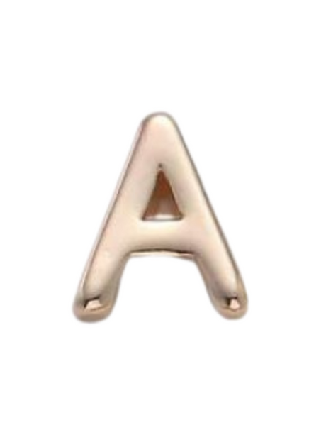 Gold Letter Slide Charms