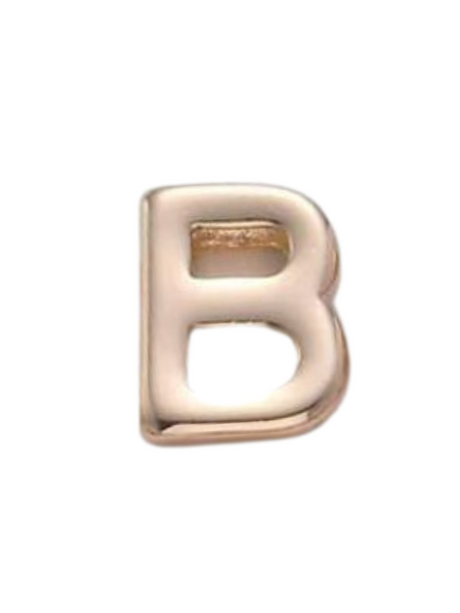 Gold Letter Slide Charms