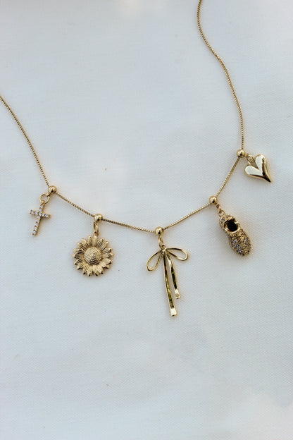 Sunflower Drop Charm - Kinsey Charm Bar