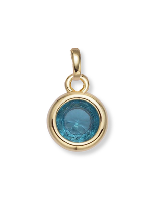 Bezel Birthstone Clip Charm