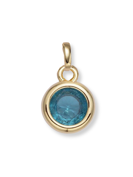 Bezel Birthstone Clip Charm