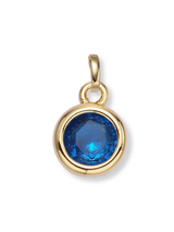 Bezel Birthstone Clip Charm