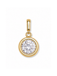 Bezel Birthstone Clip Charm