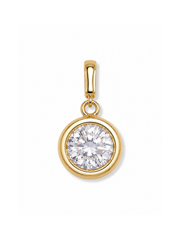 Bezel Birthstone Clip Charm