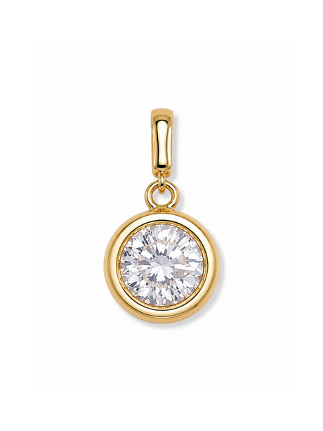 Bezel Birthstone Clip Charm