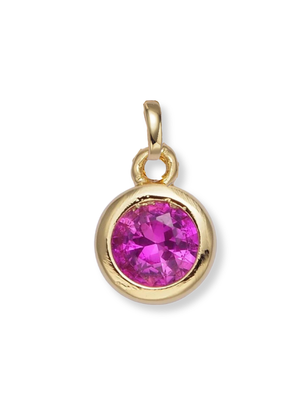 Bezel Birthstone Clip Charm