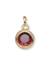 Bezel Birthstone Clip Charm