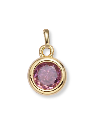 Bezel Birthstone Clip Charm