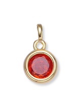 Bezel Birthstone Clip Charm