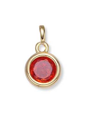 Bezel Birthstone Clip Charm