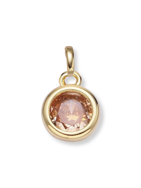 Bezel Birthstone Clip Charm