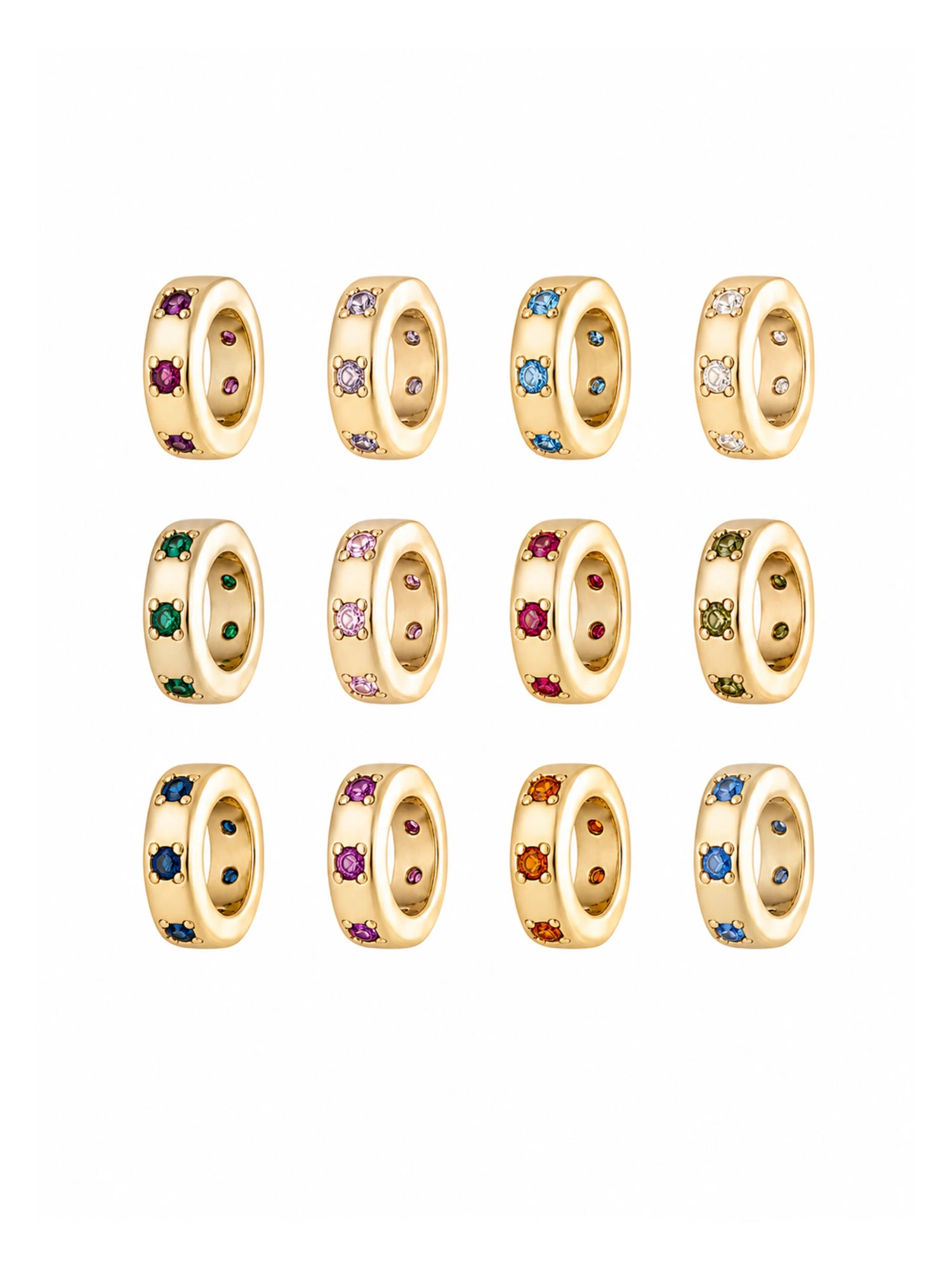 Birthstone Collar Rondelle