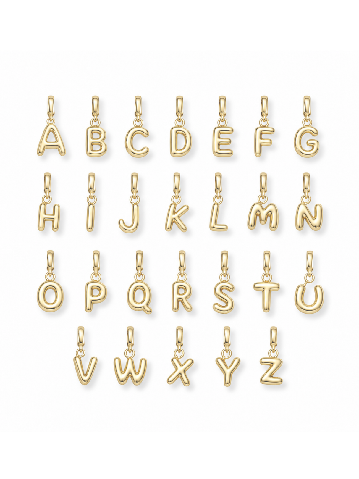 Bubble Initial Clip Charm