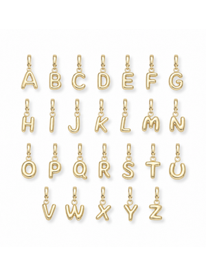 Bubble Initial Clip Charm