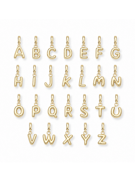 Bubble Initial Clip Charm
