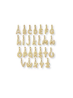 The Kinsey Designs Collection Gold Bubble Initial Clip Charm Letter M features a bold gold letter design, perfect for personalizing your look.