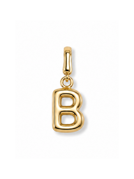 Bubble Initial Clip Charm