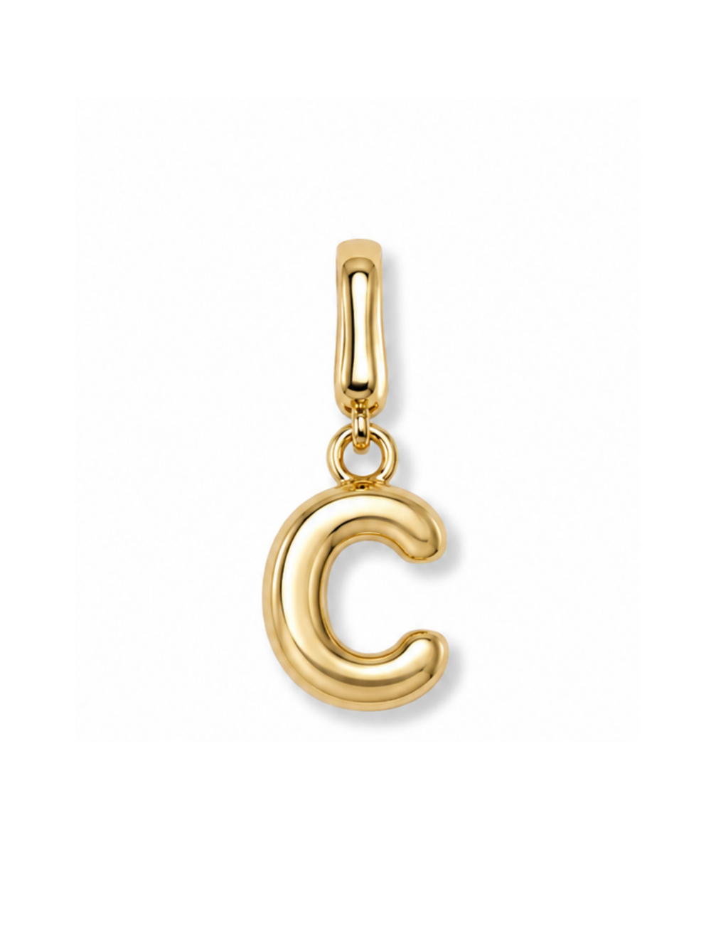 Bubble Initial Clip Charm